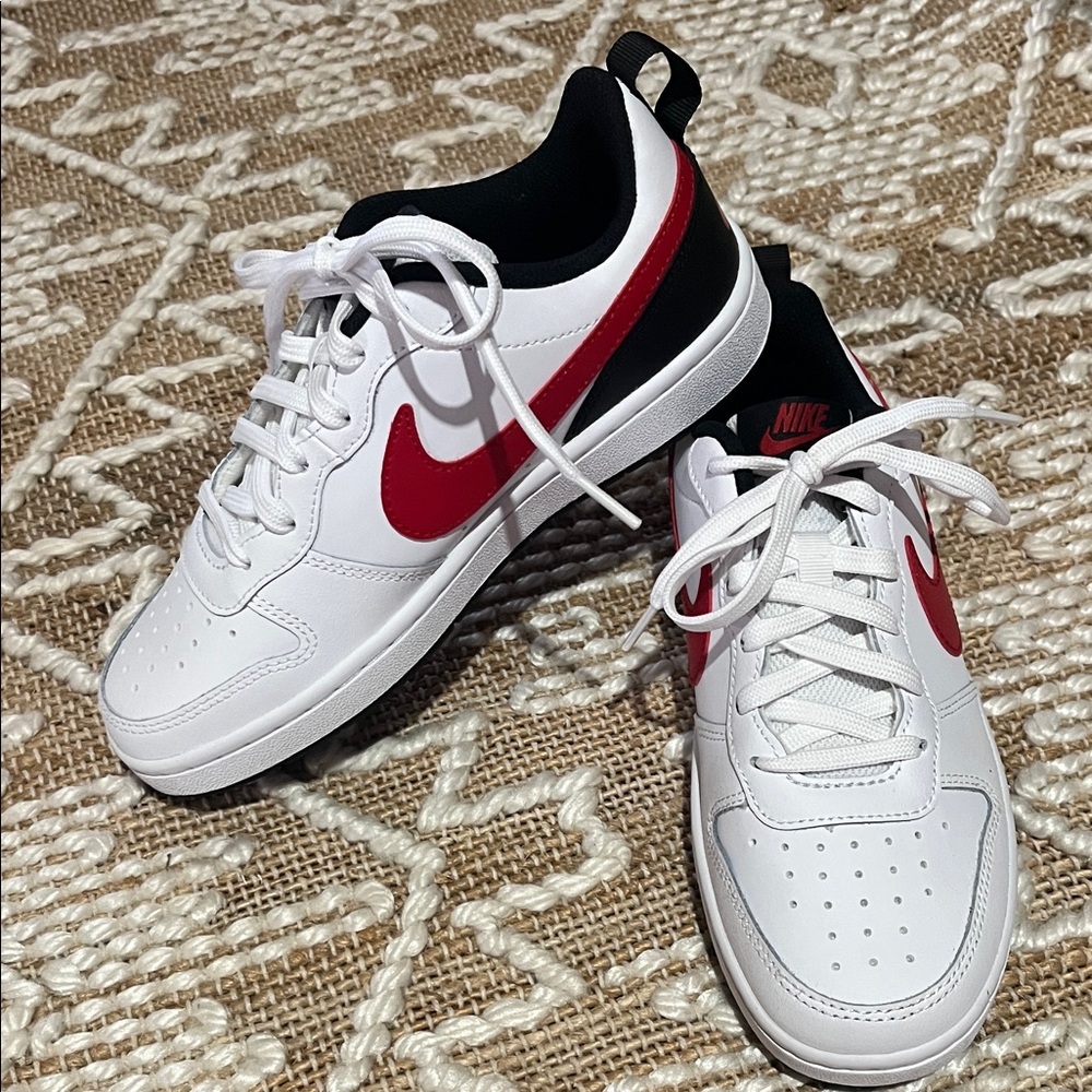 Nike White and Red Sneakers NWOT